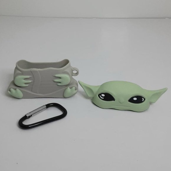 Baby Yoda PVC Case for Airpod Pro Case 3D Keychain Latch Hook Included - Picture 2 of 2